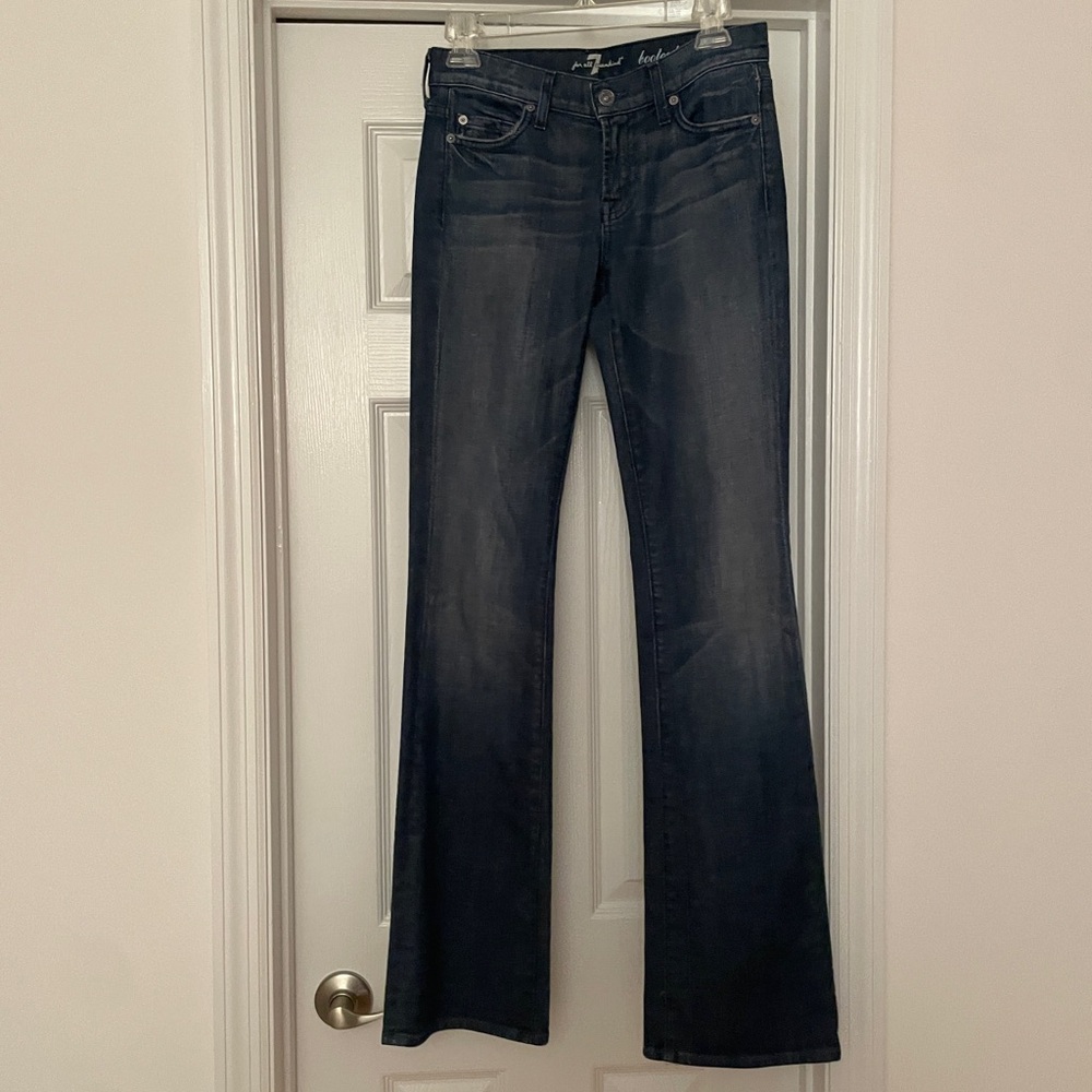7 For All Mankind Dark Blue Bootcut Jeans Size 26